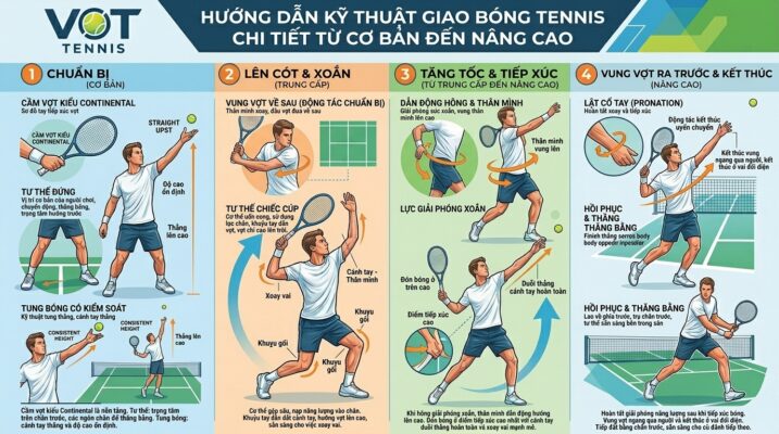 kỹ thuật giao bóng tennis
