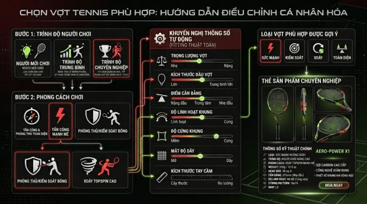 Chọn vợt tennis