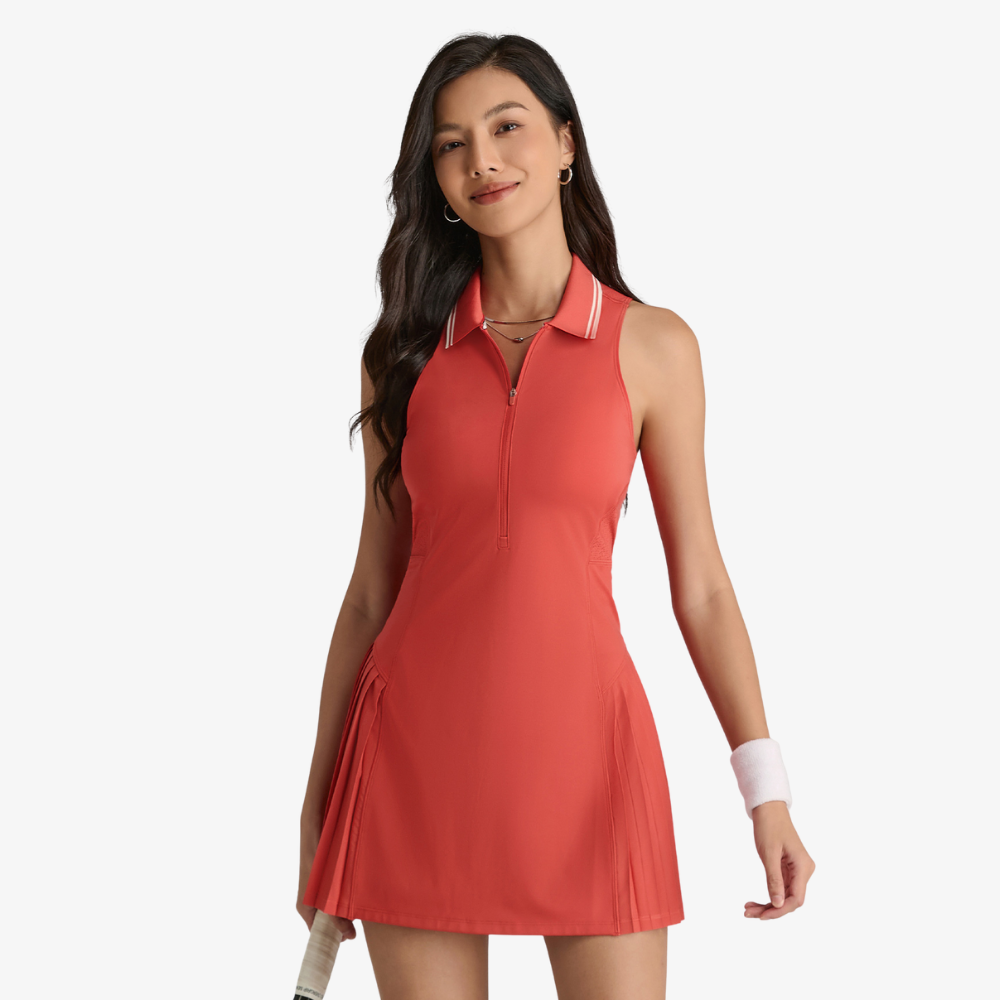 Váy thể thao mix kẻ trẻ trung - Ảnh 4